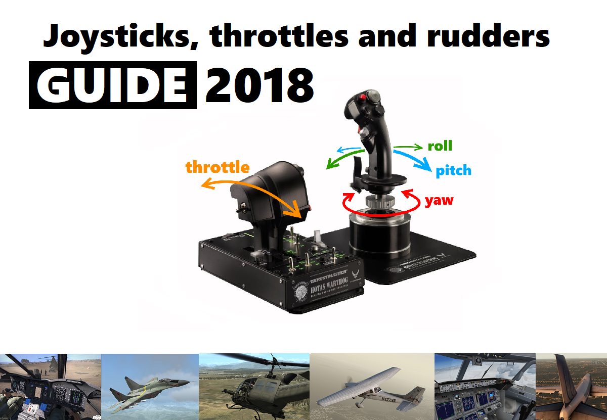 Flight Sim Joysticks, Throttles & Rudder Pedals