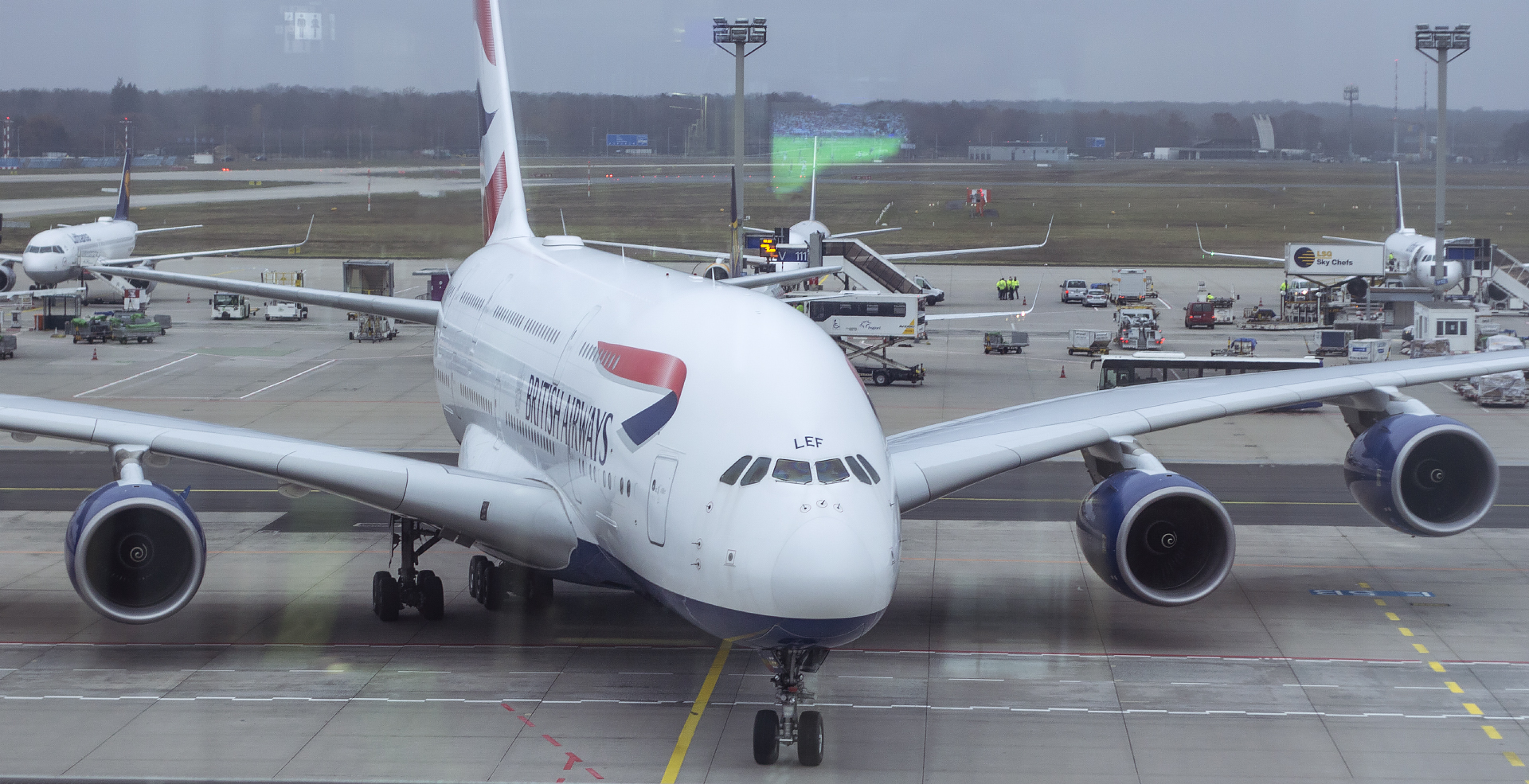 ba a380 taxi FRA